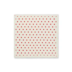 Soft cotton self dot scarf  Mads N�rgaard, dot aop/fiery red