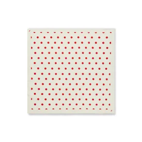Soft cotton self dot scarf  Mads N�rgaard, dot aop/fiery red