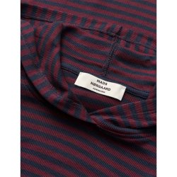 2x2 cotton stripe tutti hood Mads N�rgaard, sky captain/wine