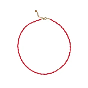 Miss paris necklace boheme Stine A, r�d