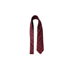 Bclulu tie Black Colour, wine checkered