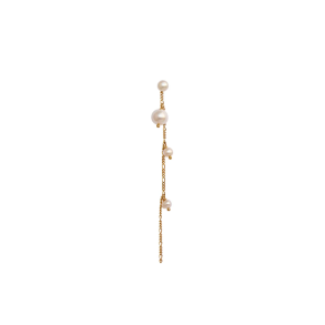 Callas long single earring Stine A, gold