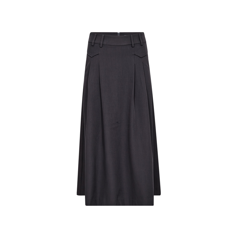 Luna pocket pleat skirt Co'Couture, mid grey