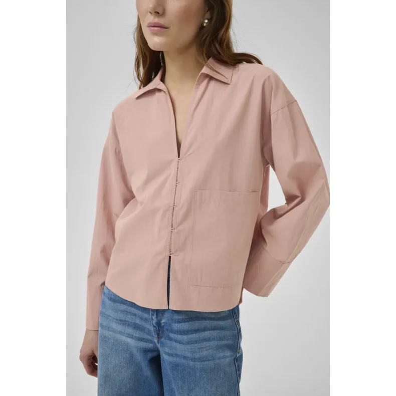 Sunna boxy short shirt My Essential Wardrobe, adobe rose