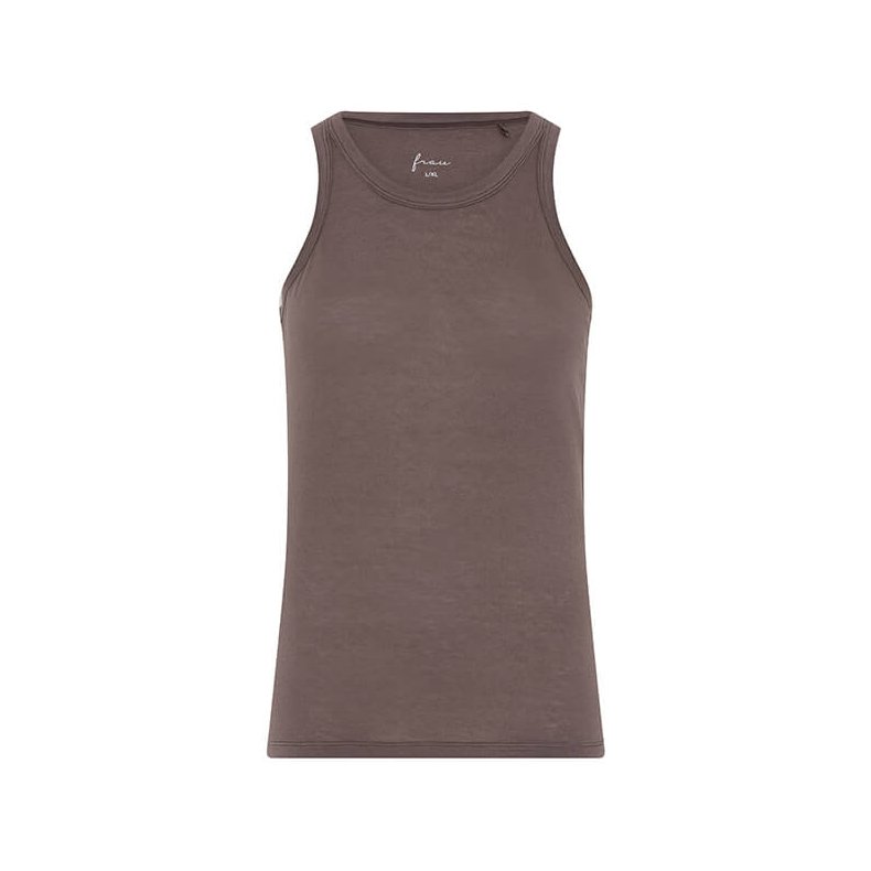 Lucca cashmere tank top Frau, coffee quartz