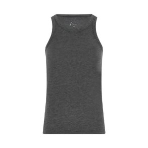 Lucca cashmere tank top Frau, dark grey melange