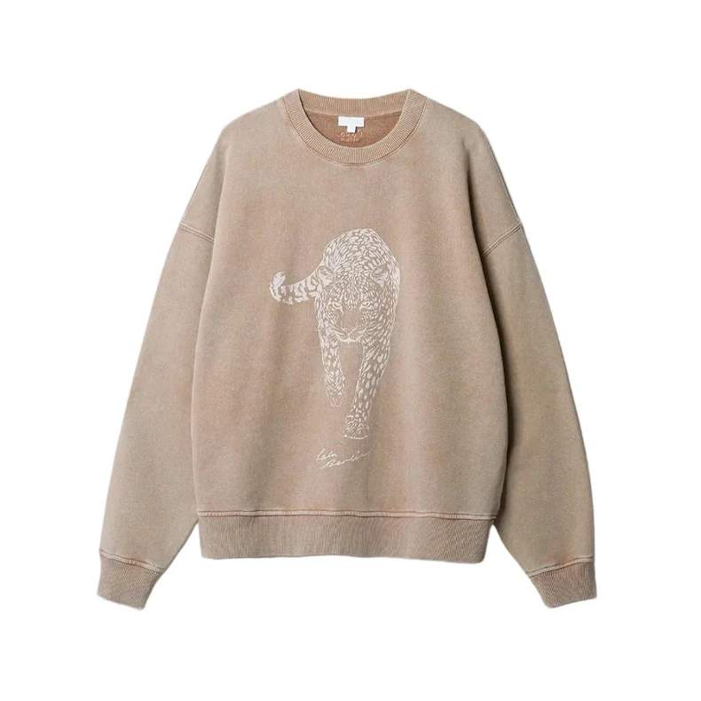 Soma cotton sweatshirt Lala Berlin, washed earth leo