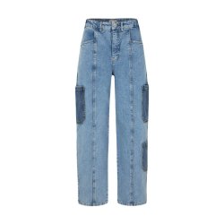 Nachi jeans Baum und Pferdgarten, medio blue denim
