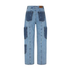 Nachi jeans Baum und Pferdgarten, medio blue denim