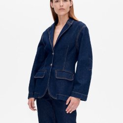 Birla blazer Baum und Pferdgarten, night sky denim