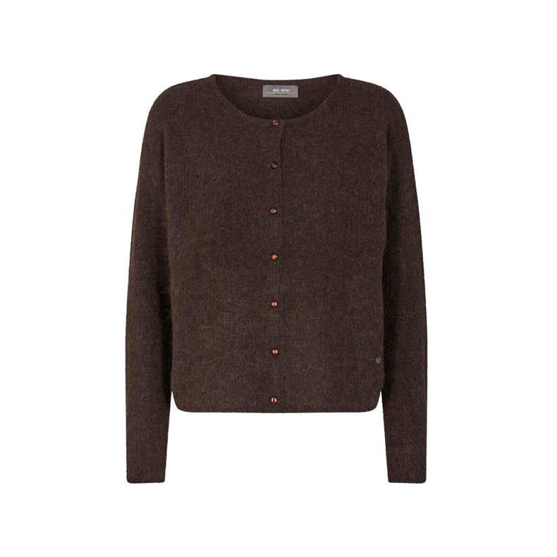 Almine knit cardigan Mos Mosh, bracken