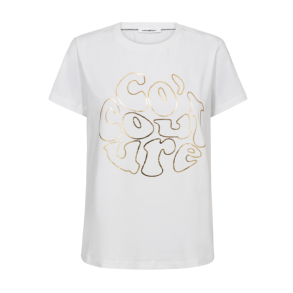 Foil tee Co'Couture, white-gold