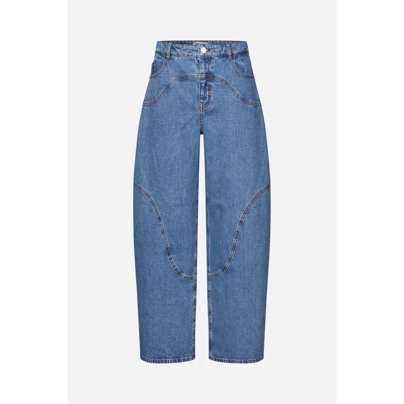 Napolen jeans Baum und Pferdgarten, denim suede mix
