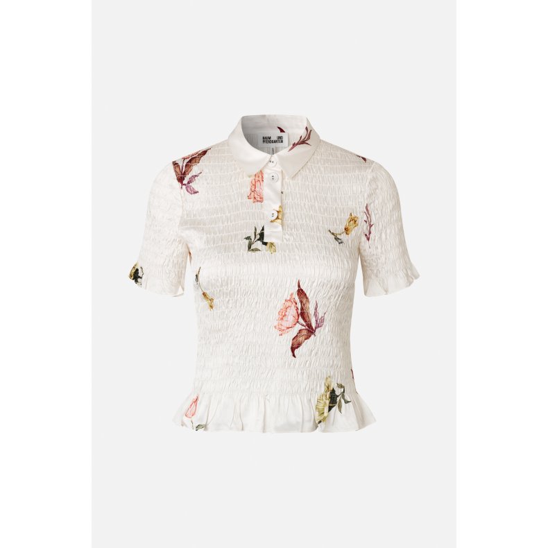 Myka shirt Baum und Pferdgarten, coconut cream