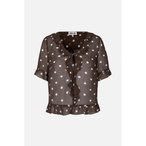 Madicin blouse Baum und Pferdgarten, coffee bean dots