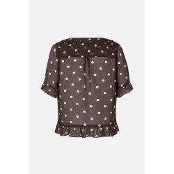 Madicin blouse Baum und Pferdgarten, coffee bean dots