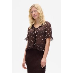 Madicin blouse Baum und Pferdgarten, coffee bean dots