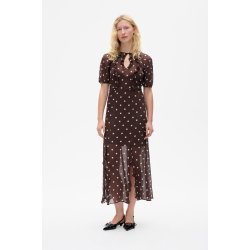 Alara dress Baum und Pferdgarten, coffee bean dots