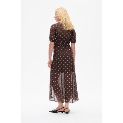Alara dress Baum und Pferdgarten, coffee bean dots