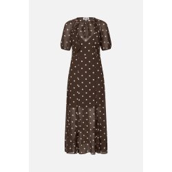 Alara dress Baum und Pferdgarten, coffee bean dots