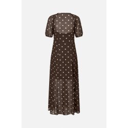 Alara dress Baum und Pferdgarten, coffee bean dots