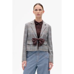 Benni blazer Baum und Pferdgarten, grey mini check