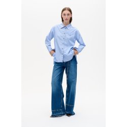 Melinda shirt Baum und Pferdgarten, light blue stripe