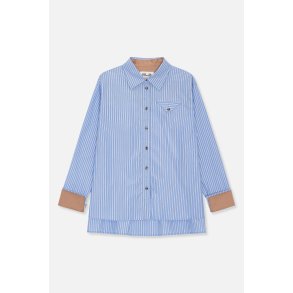 Melinda shirt Baum und Pferdgarten, light blue stripe