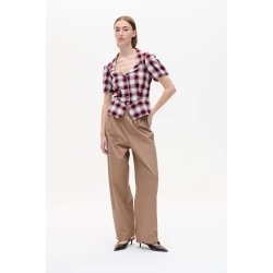 Macaia blouse Baum und Pferdgarten, red check