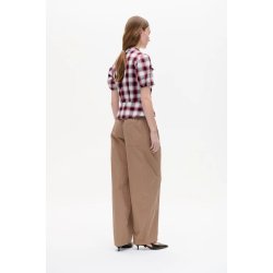 Macaia blouse Baum und Pferdgarten, red check