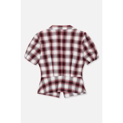 Macaia blouse Baum und Pferdgarten, red check