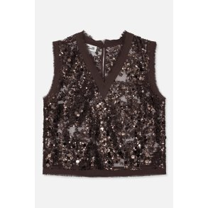 Manire vest Baum und Pferdgarten, coffee bean brown