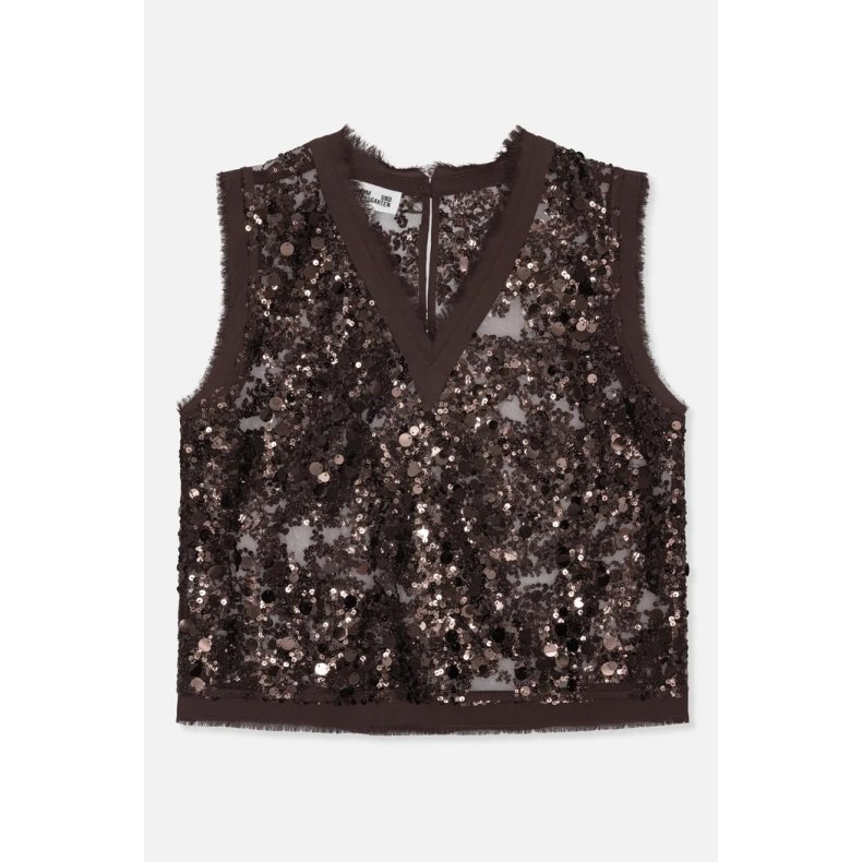 Manire vest Baum und Pferdgarten, coffee bean brown
