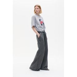 Janina t-shirt Baum und Pferdgarten, grey melange earth