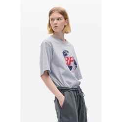 Janina t-shirt Baum und Pferdgarten, grey melange earth