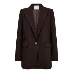Volacc single oversize blazer Co'Couture, dark brown
