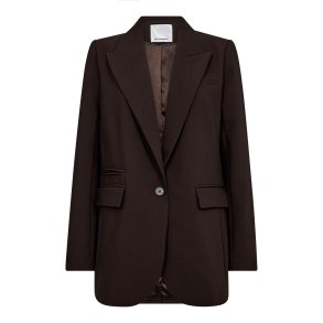 Volacc single oversize blazer Co'Couture, dark brown