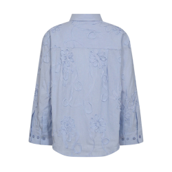 Xavier stripe flower shirt Co'Couture, pale blue