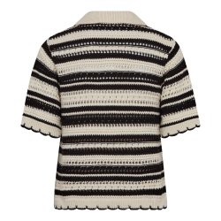 Odette stripe ss cardigan Co'Couture, off white/black