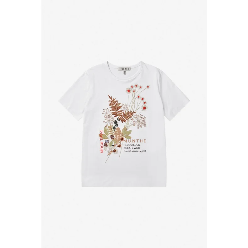 Bodi t-shirt Munthe, white