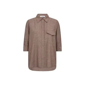 Jiho stripe ss shirt Co'Couture, brown