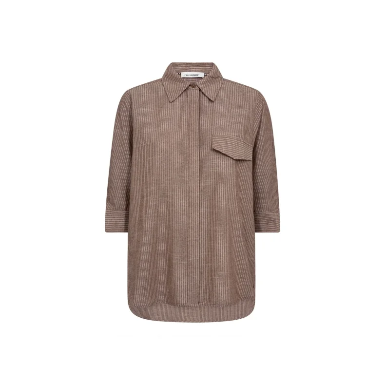 Jiho stripe ss shirt Co'Couture, brown