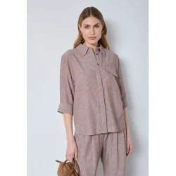 Jiho stripe ss shirt Co'Couture, brown