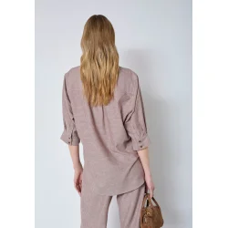 Jiho stripe ss shirt Co'Couture, brown