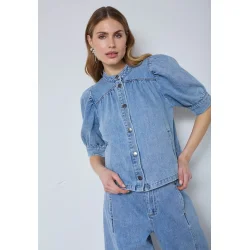 Asja denim blouse Co'Couture, denim blue