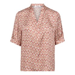 Carmine ss v-blouse Co'Couture, flame