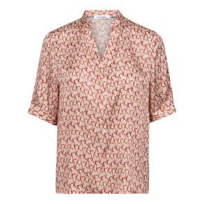 Carmine ss v-blouse Co'Couture, flame