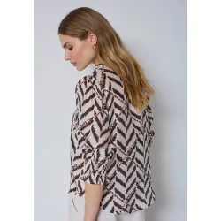 Memphis ss v-blouse Co'Couture, off white