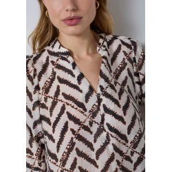 Memphis ss v-blouse Co'Couture, off white