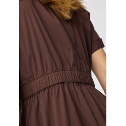 Elara wrap ss dress Co'Couture, dark brown